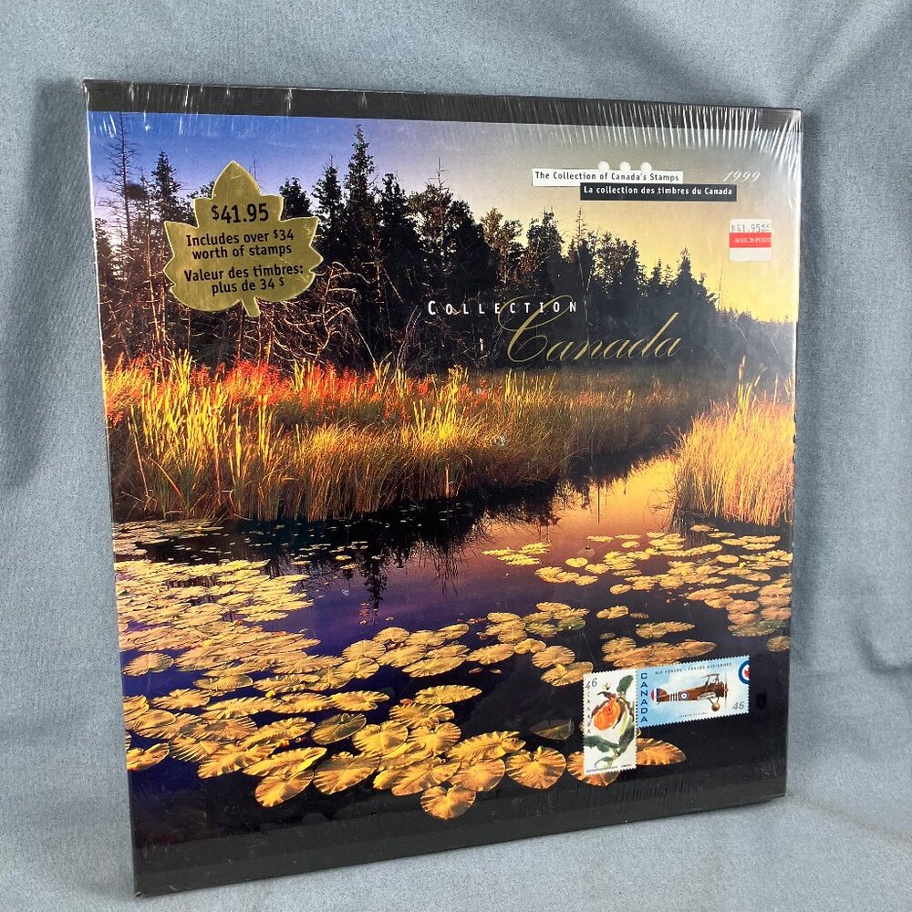 Collection of Canada's Stamps 1999 Album + 76 Mint Stamps New/Sealed